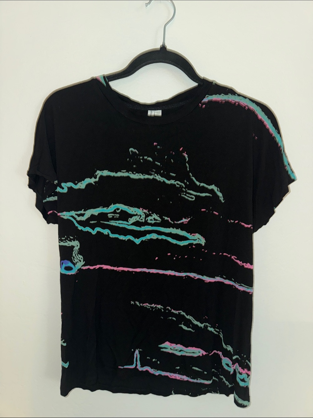 & Other Stories Black Crewneck Top